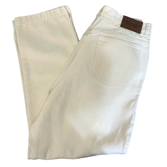 Ralph Lauren Denim - Ralph Lauren Women’s Crop Ankle Length Cream Denim Pants Size 12